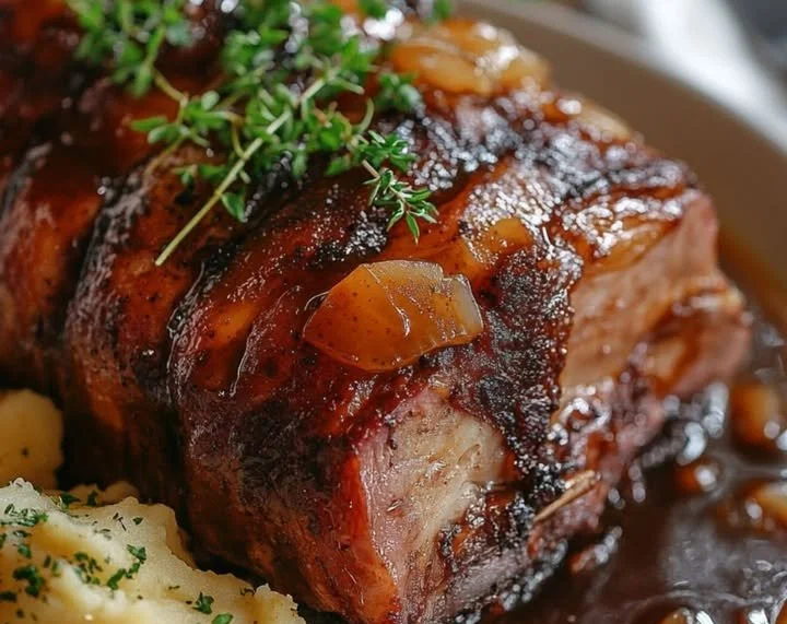 Schweinebraten (Roast Pork with Gravy)