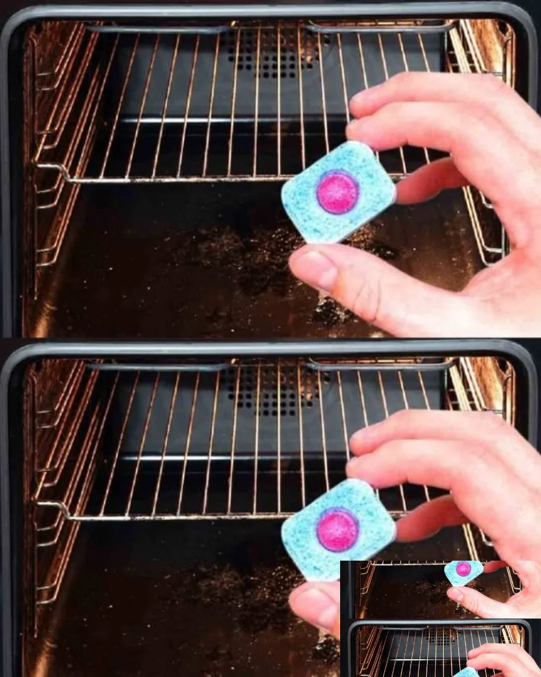 Reinigen eines Backofens mit Tipps zur Entfernung von verbranntem Fett