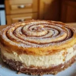 Zimtschnecken Käsekuchen, eine köstliche Mischung aus Zimt und Käsekuchen
