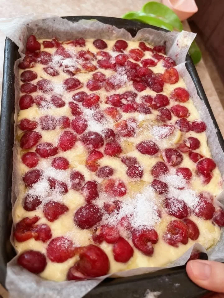 5-Minuten-Kirsch-Wolkenkuchen