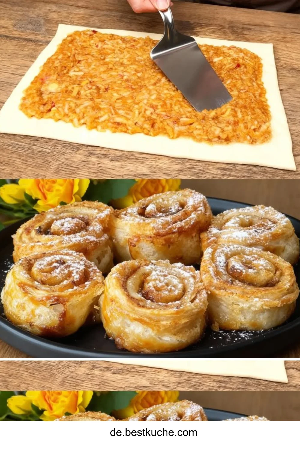 Apfeltaschen aus Blätterteig