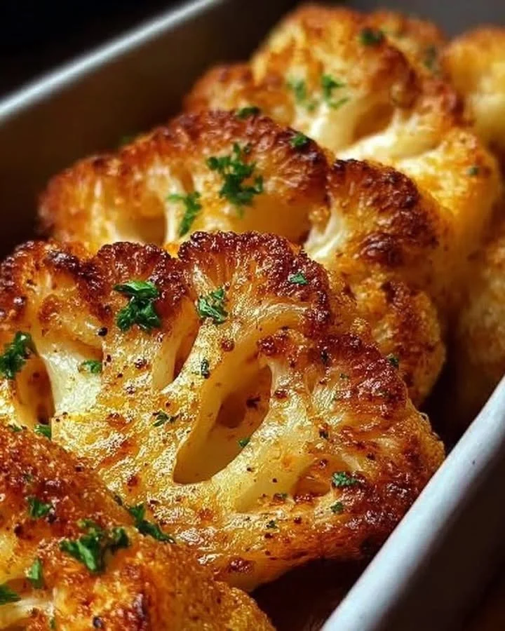 Gerösteter Blumenkohl aus dem Backofen, besser als Fleisch, gesundes Rezept