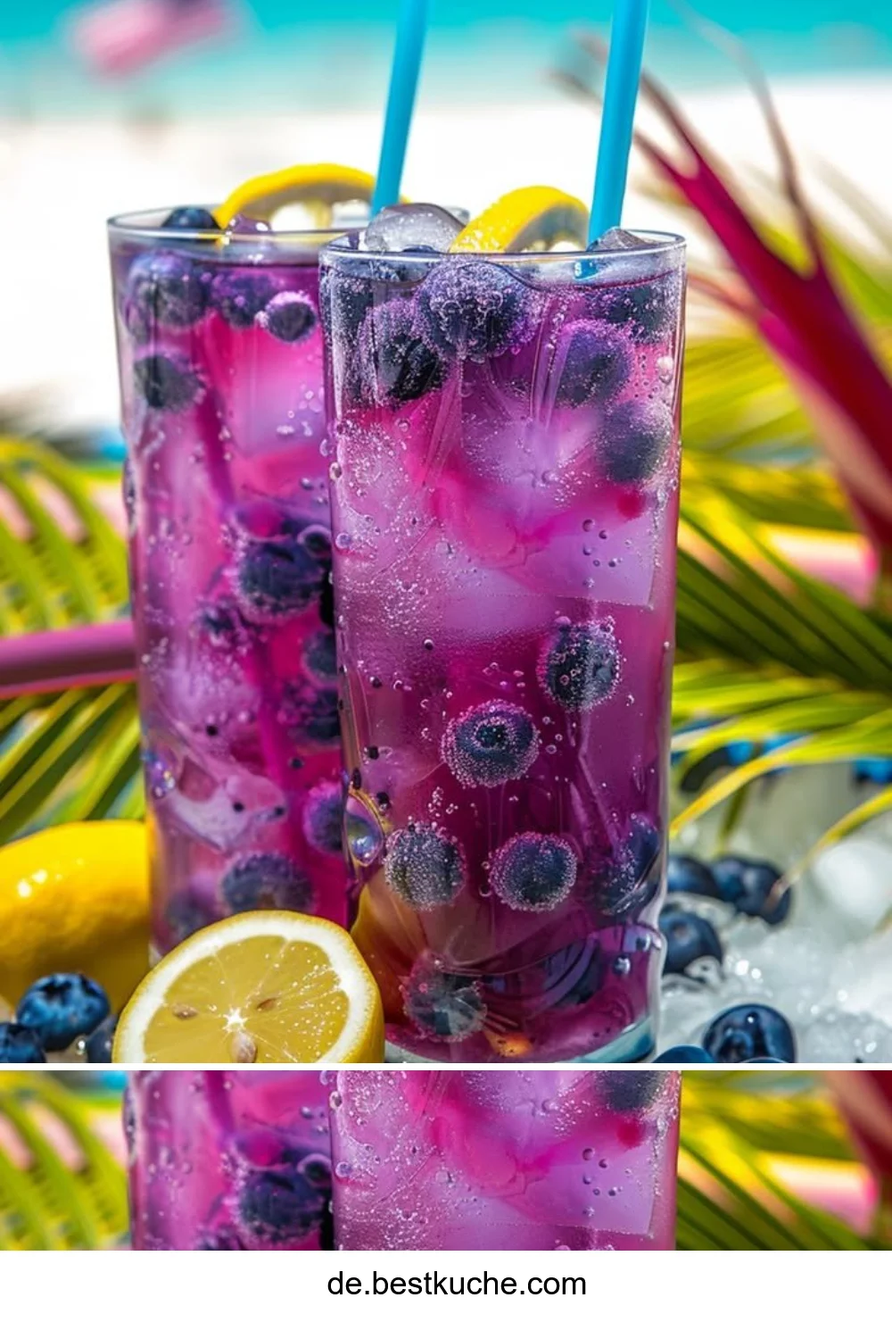 Erfrischender Beeren-Ozean-Brise-Cocktail mit fruchtigen Zutaten