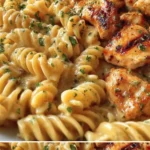 Cajun Käse-Rindfleisch-Rotini mit würziger Käse-Sauce und Rindfleischstücken