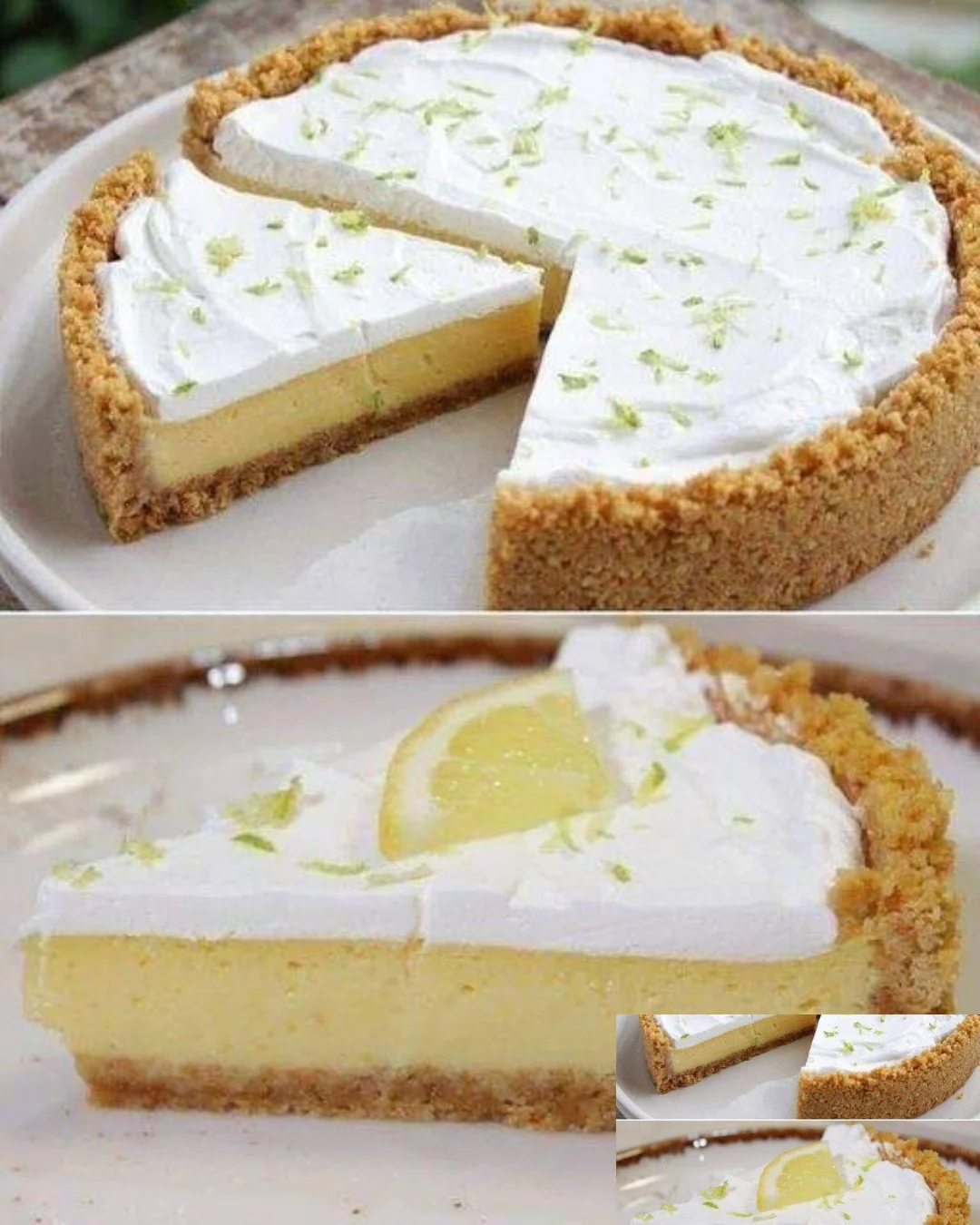 Cremige Zitronentorte