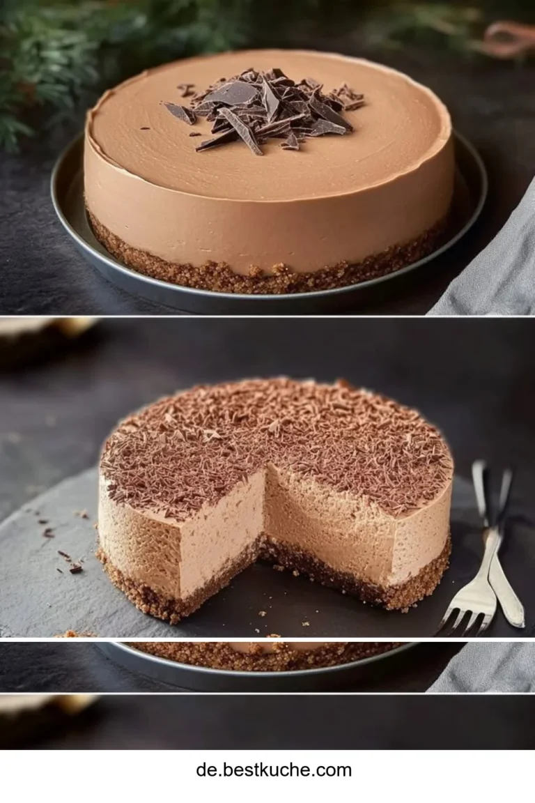 Cremiger Quarkkuchen ohne Backen, in 10 Minuten zubereitet.