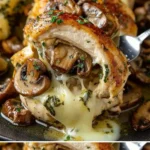 Saftiges Huhn mit Knoblauchbutter, schnell zubereitet und knusprig gebraten.