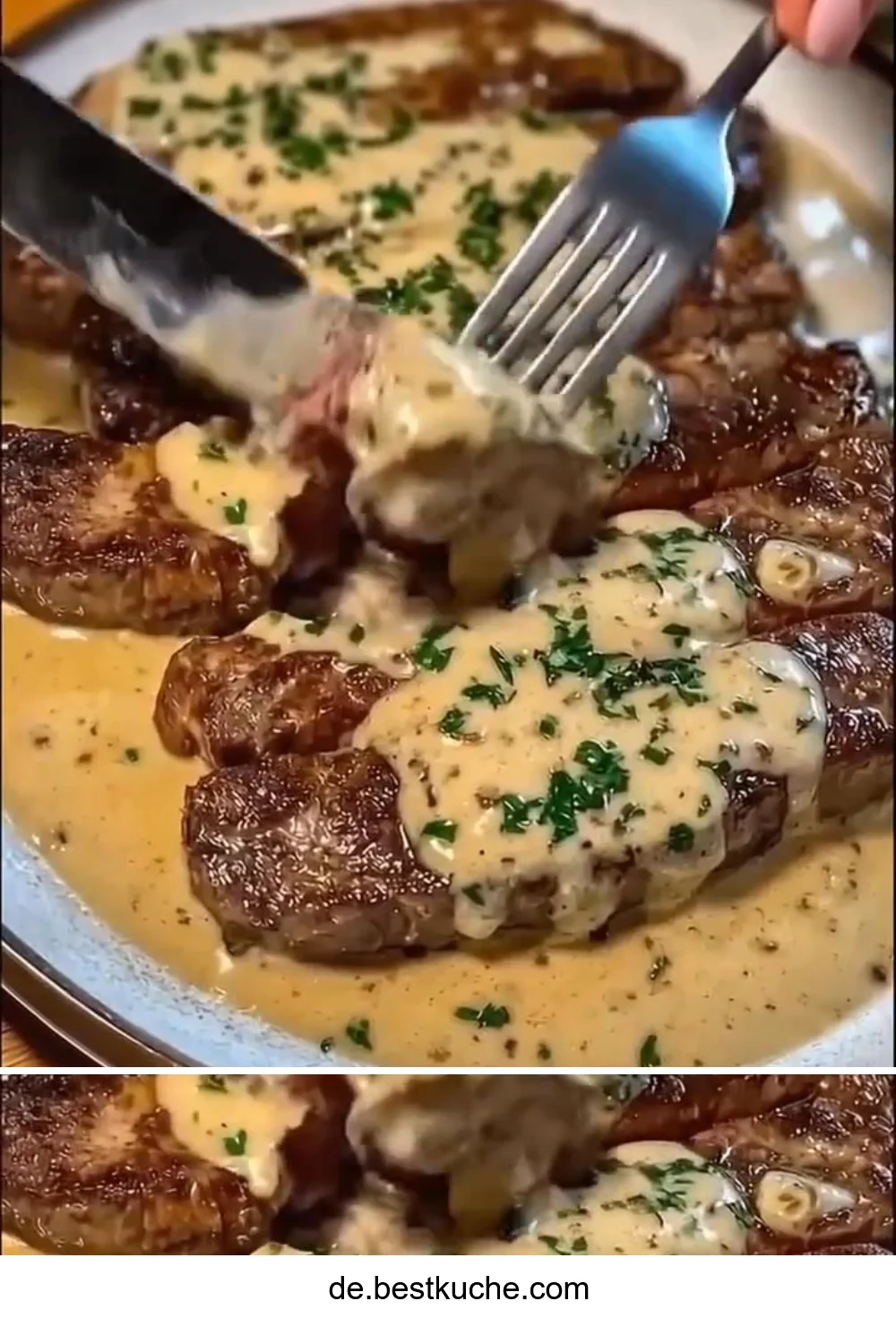 3-Päcken-Gericht auf einem Teller, einfach und köstlich zubereitet.