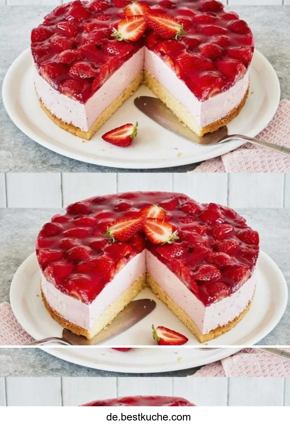 Erdbeerbombe - ein köstliches fruchtiges Dessert mit frischen Erdbeeren