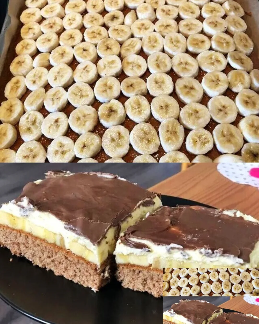 Fantastischer Bananenkuchen vom Blech