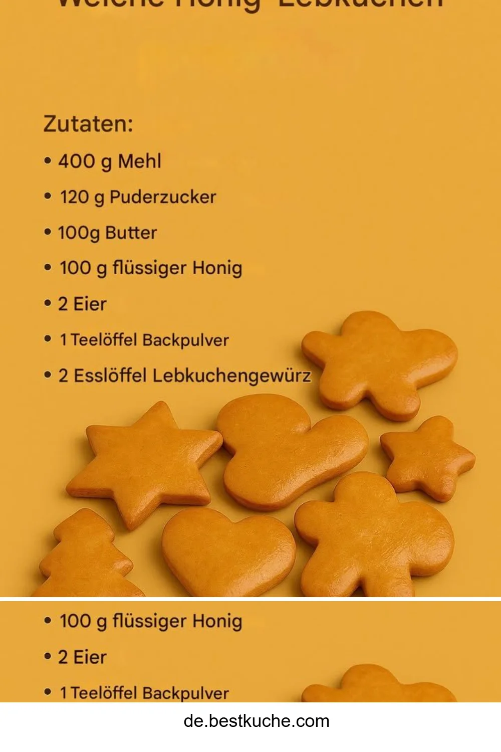 Fantastischer Honiglebkuchen