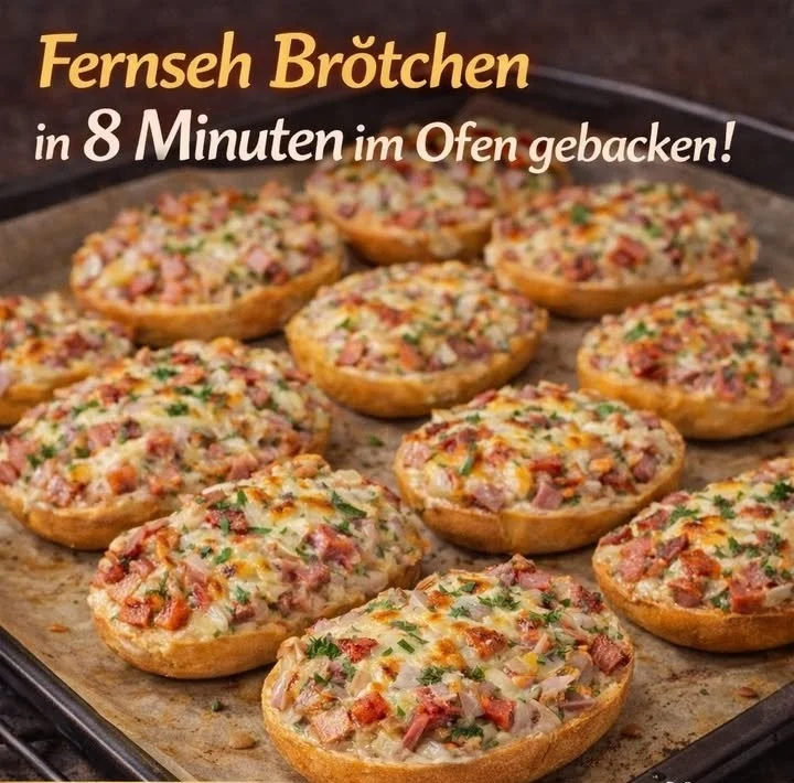 Leckere Fernsehbrötchen frisch aus dem Ofen, ideal für Snacks
