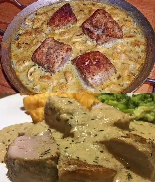 Filetbraten in Frischkäse-Senfsauce