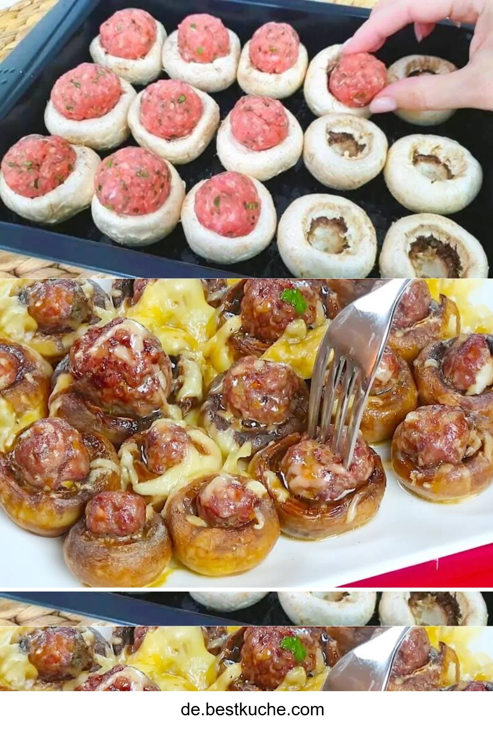 Gefüllte Champignons