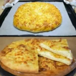 Griechisches Käsebrot mit Käse und frischen Kräutern