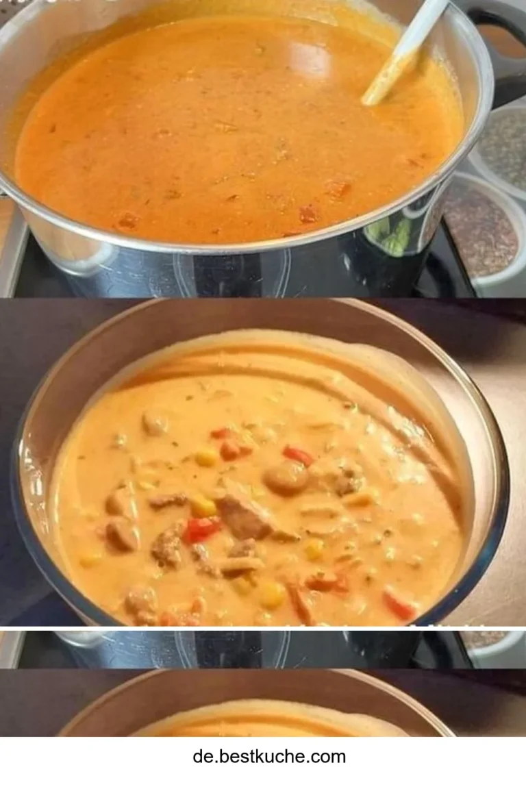 Schale mit leckerer Gyrossuppe, serviert mit frischem Brot und Kräutern.