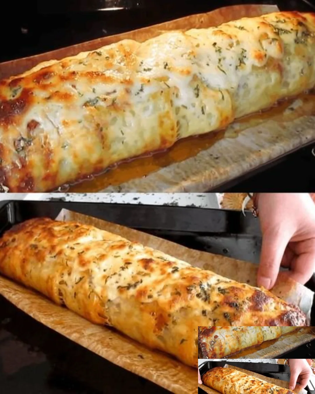 Hackfleisch Käse Rolle