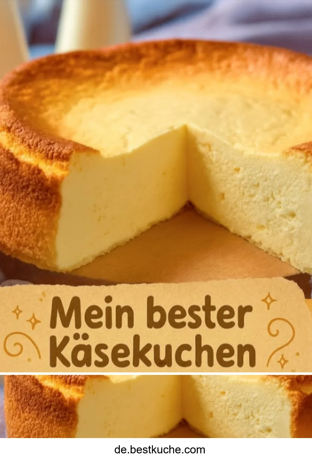 Leckerer Käsekuchen mit cremigem Belag und perfektem Boden