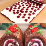 Leckere Kirschenrollen mit frischen Kirschen und goldbraunem Teig