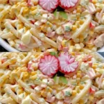 Leckerster Nudelsalat aller Zeiten mit frischen Zutaten und buntem Gemüse