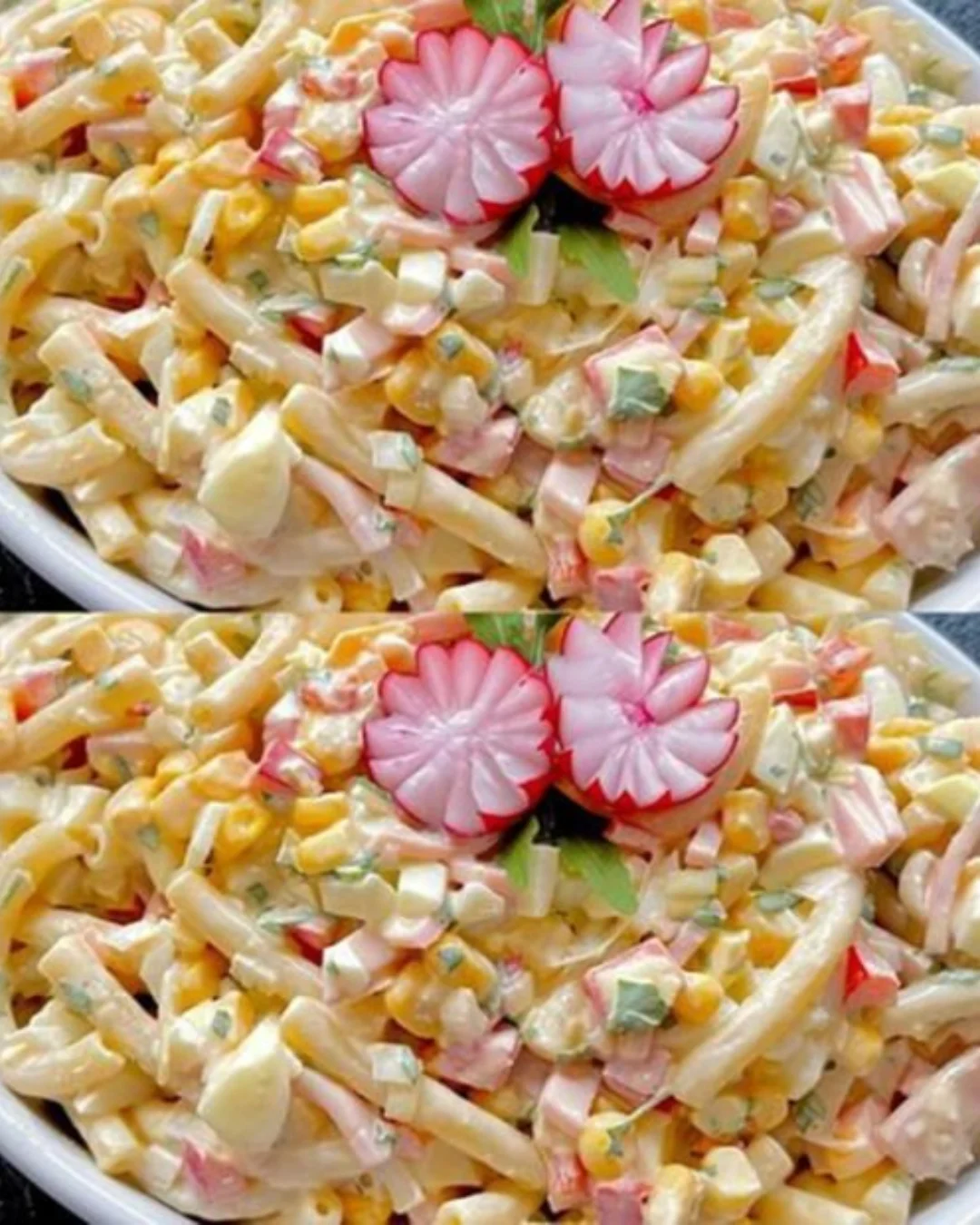 Leckerster Nudelsalat aller Zeiten mit frischen Zutaten und buntem Gemüse