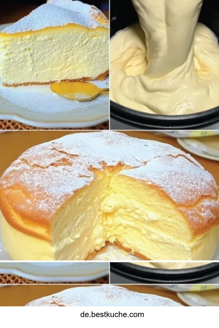 Leichter Wolkenkuchen ohne Mehl mit Eiweiß auf einem Teller
