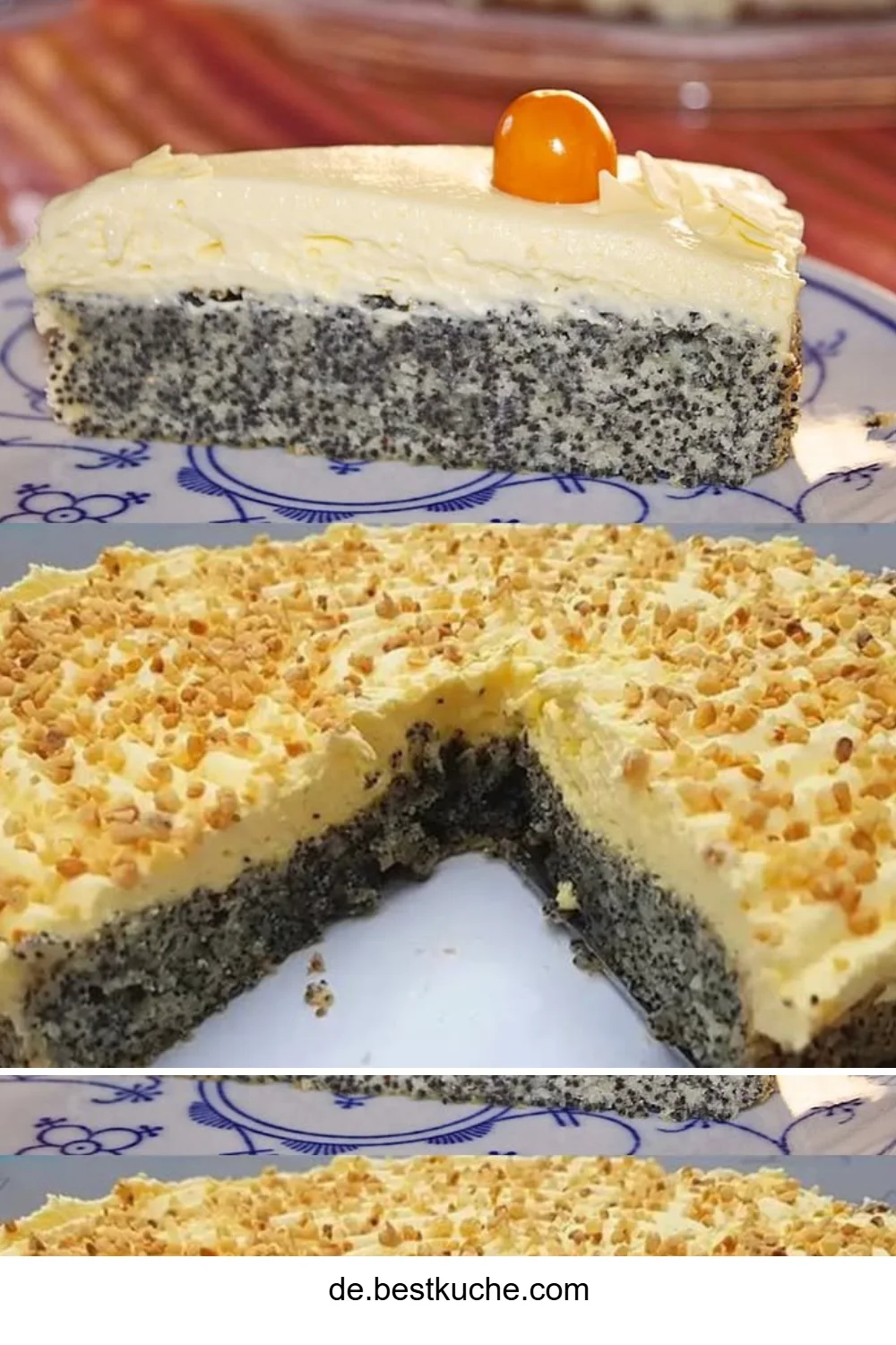 Mohnkuchen ohne Boden