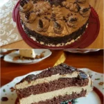 Mokka Buttercremetorte mit Schokoladenglasur und Kaffeegeschmack