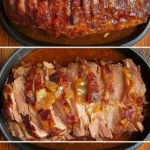 Leckerer Räuberbraten auf dem Tisch, der die Gäste begeistert.