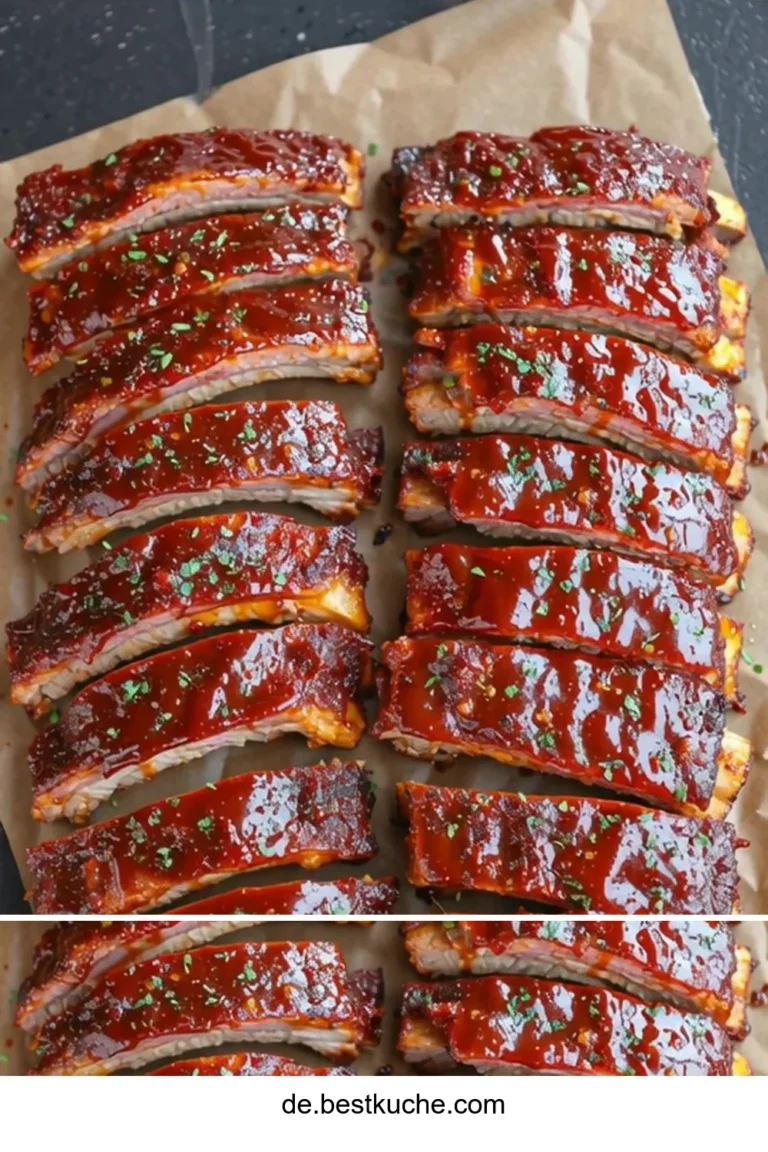 Saftige Ofen Rippchen - zarte Stücke vom Grill, perfekt gewürzt und knusprig gebacken.