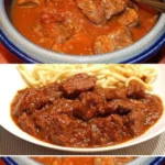 Traditionelles Omas Gulasch Rezept mit frischen Zutaten
