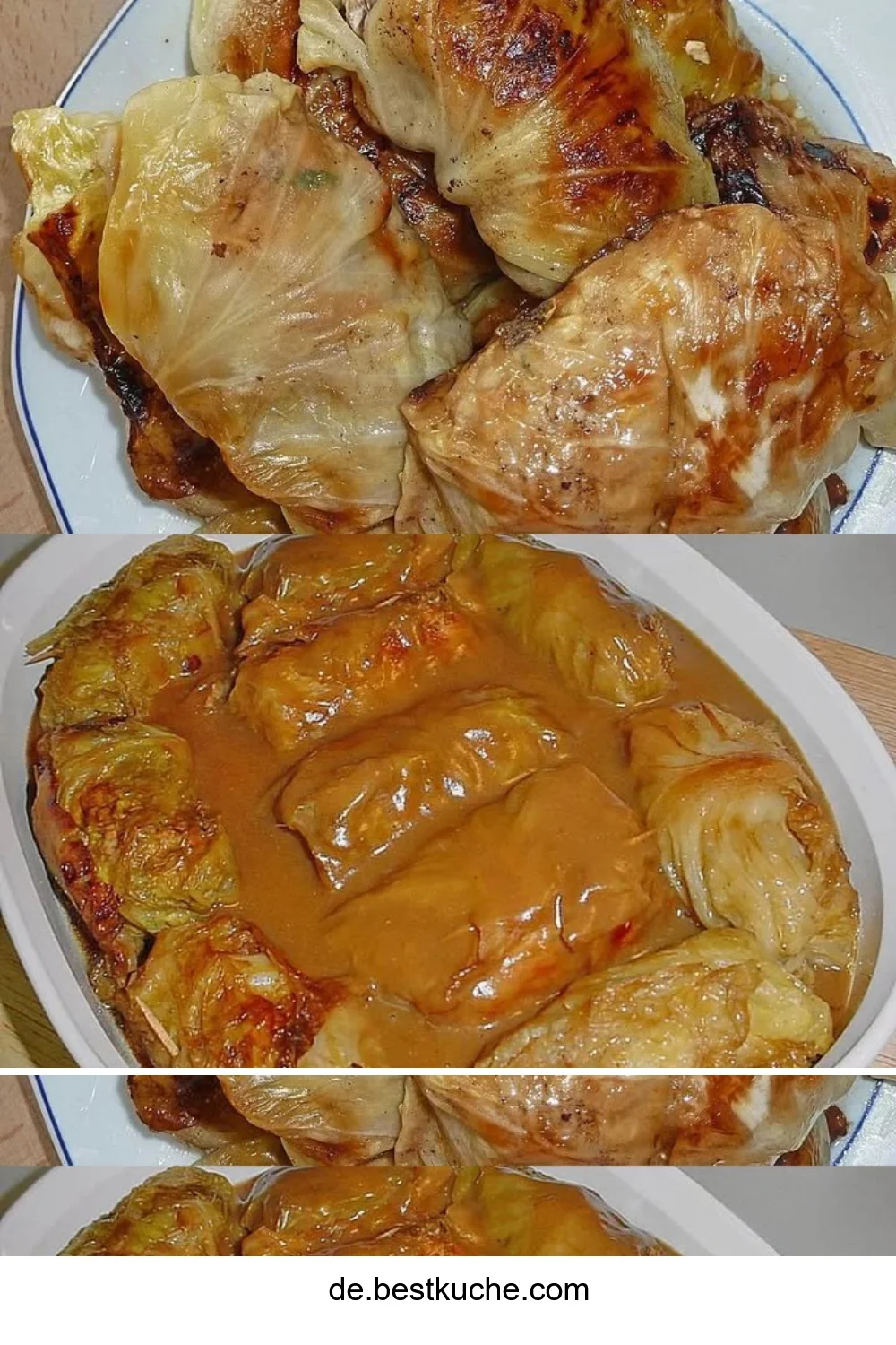 Omas traditionelle Kohlrouladen mit herzhaftem Fleisch und Gemüse