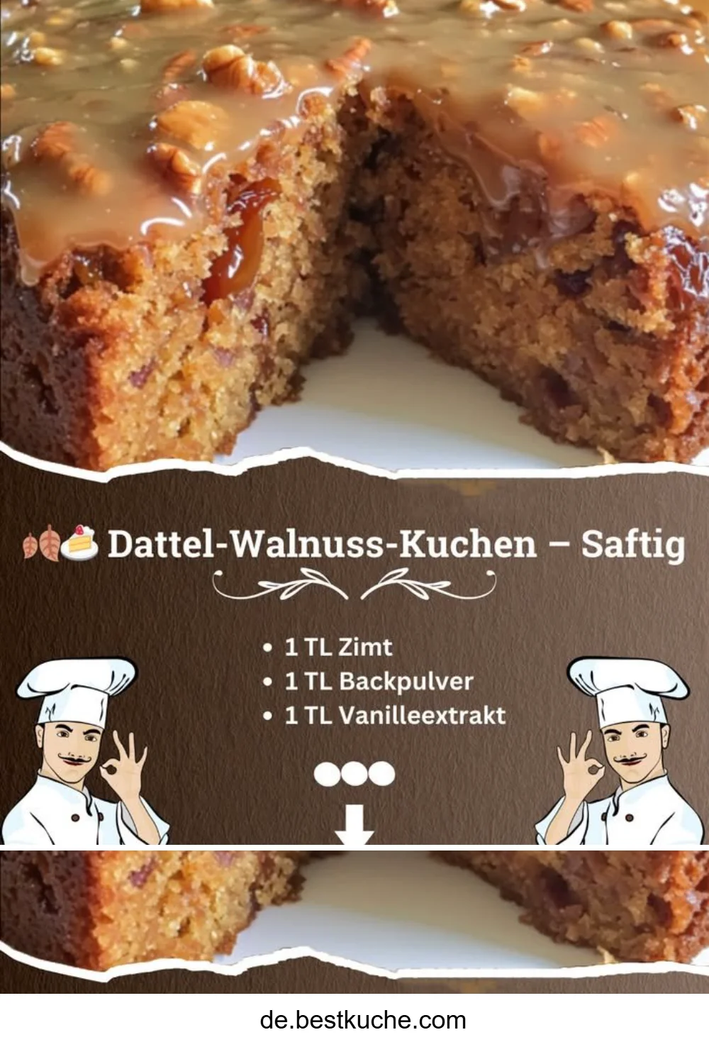 Omas unwiderstehlicher Dattel-Walnuss-Kuchen
