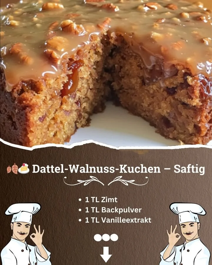 Omas unwiderstehlicher Dattel-Walnuss-Kuchen
