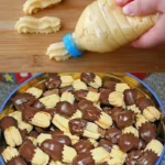 Perfektes Spritzgebäck auf einem Teller angerichtet