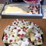 Saftiger Quark-Kirsch-Kuchen mit Kirschen und Quarkfüllung