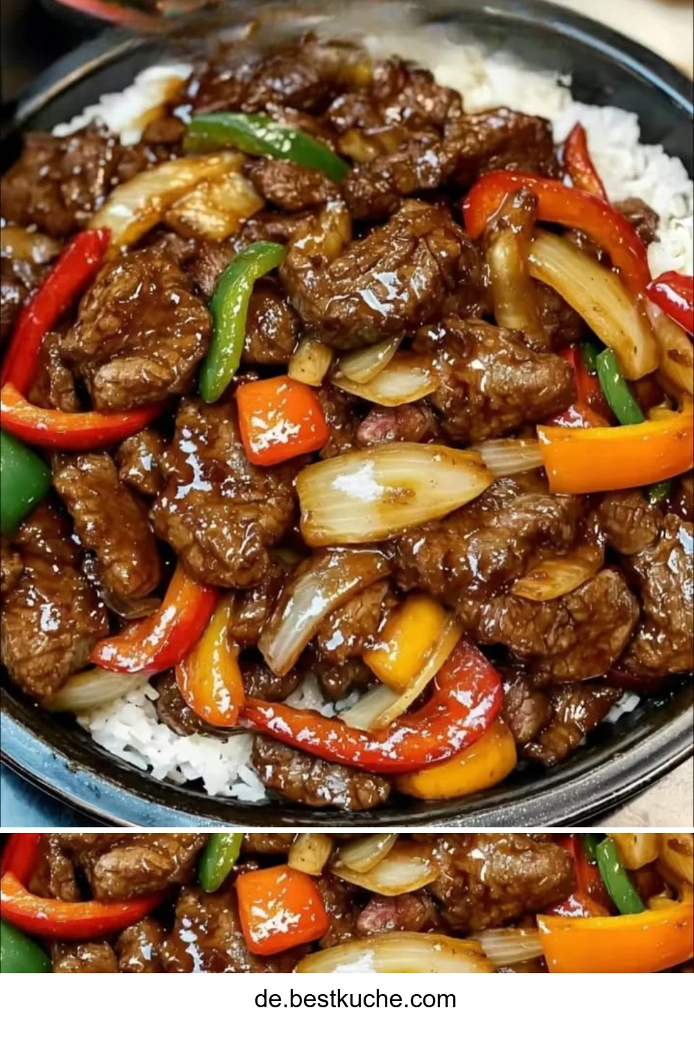 Rindersteak mit Zwiebeln