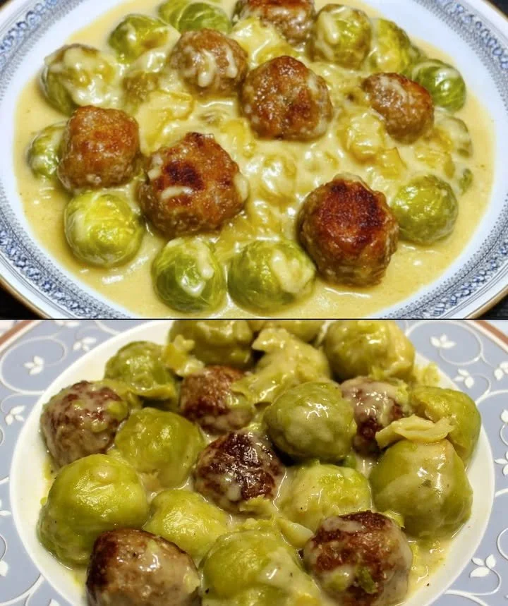 Rosenkohleintopf mit Hackbällchen