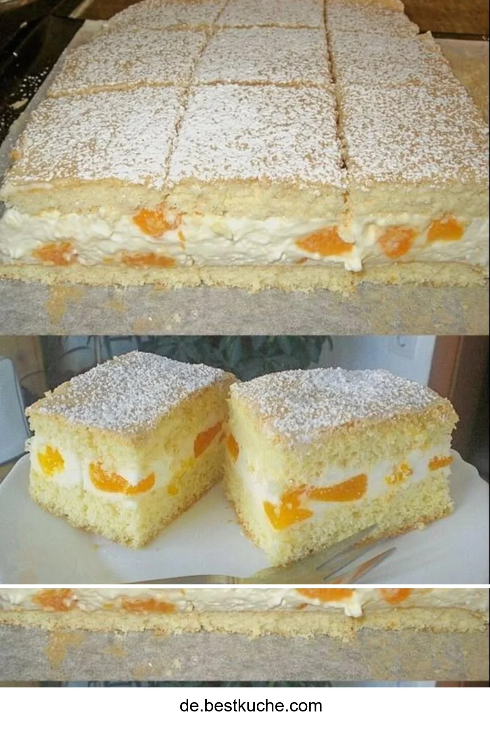 Saftige Mandarinen-Quark-Schnitten als fruchtiger Nachtisch