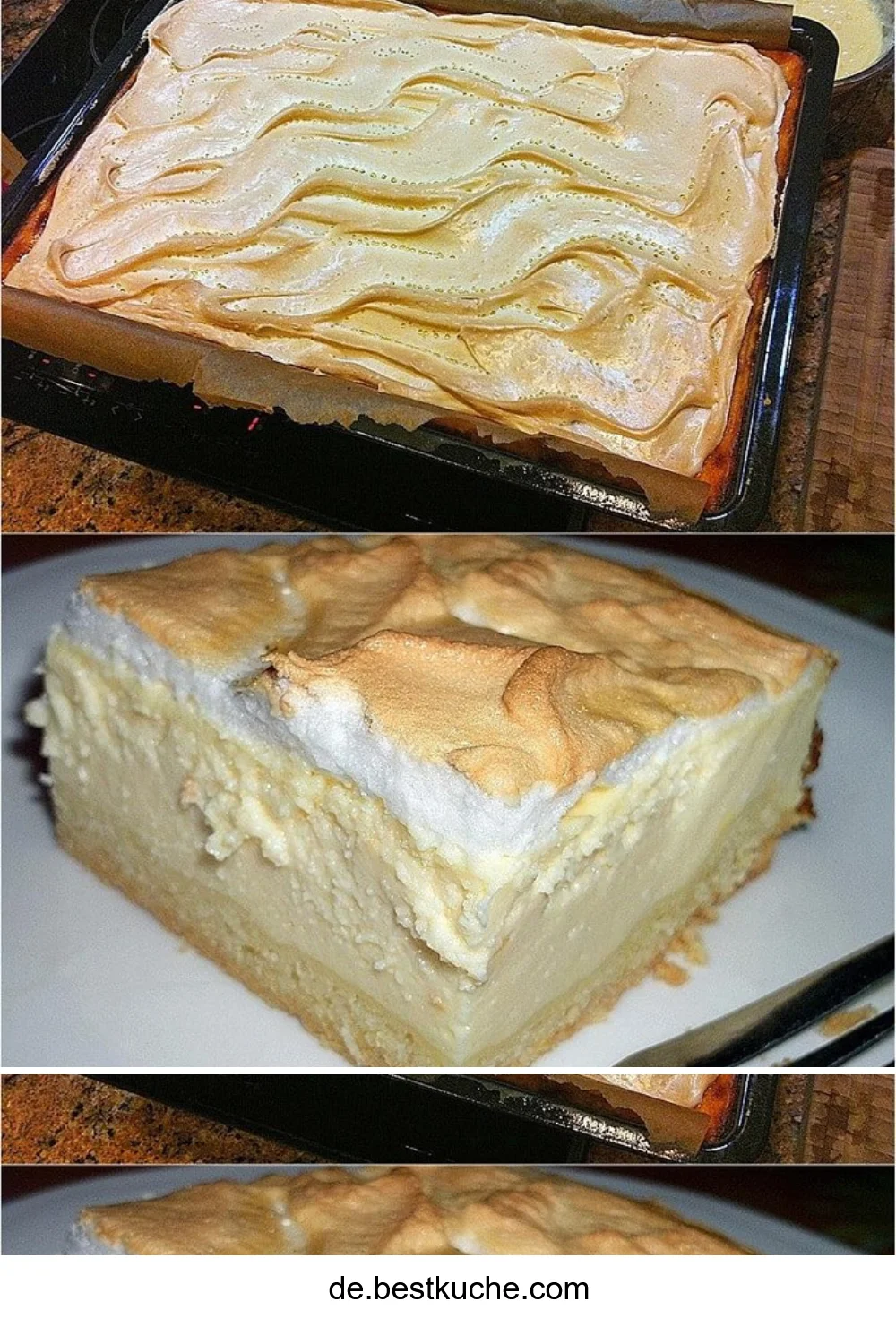 Saftiger Käsekuchen vom Blech, ideal für Feiern und besondere Anlässe.