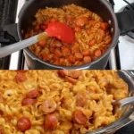 Ein Teller Sheriff Nudeln mit frischem Gemüse und Soße