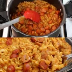 Schüssel mit Sheriff Nudeln, lecker und sättigend für jede Gelegenheit