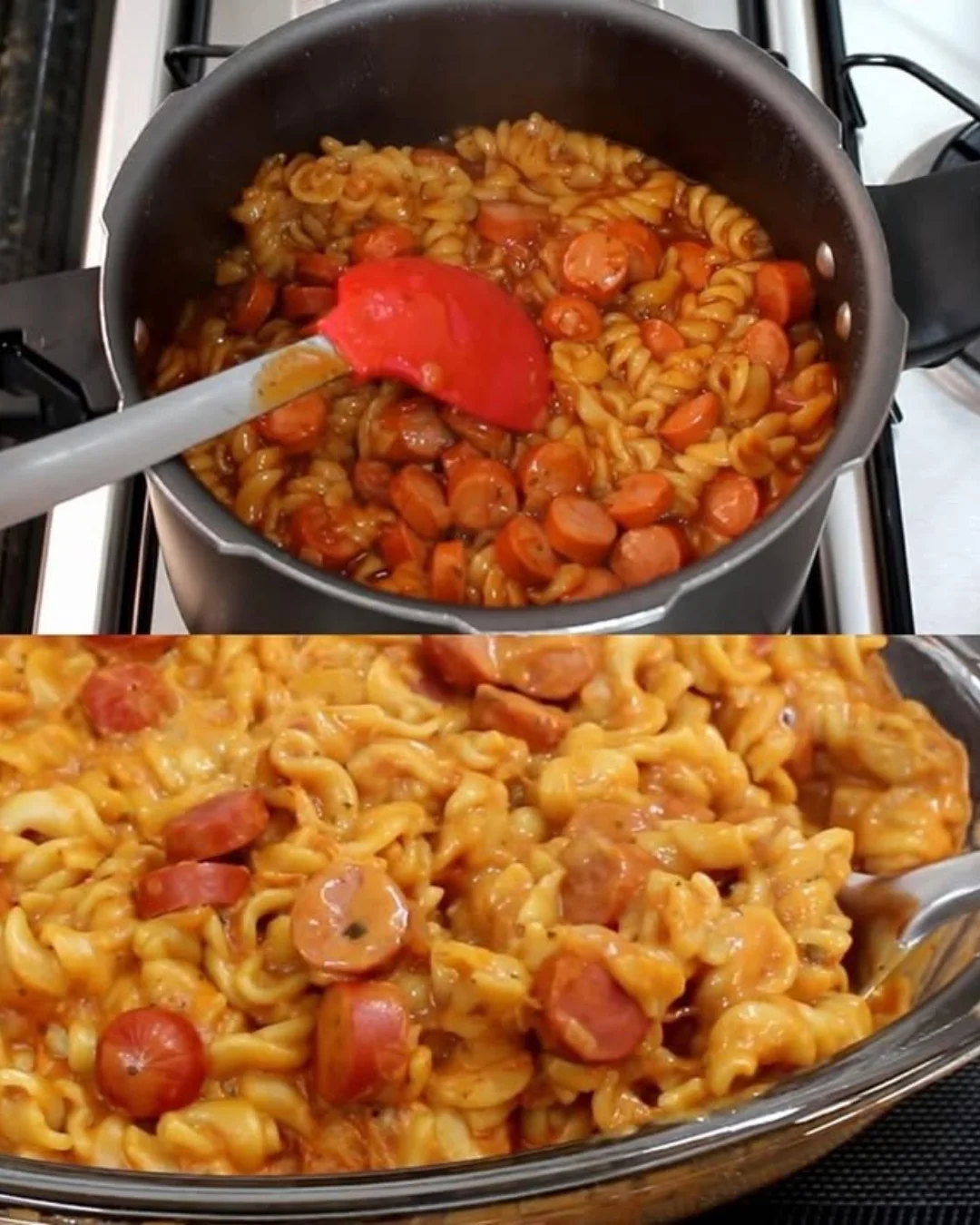 Schüssel mit Sheriff Nudeln, lecker und sättigend für jede Gelegenheit