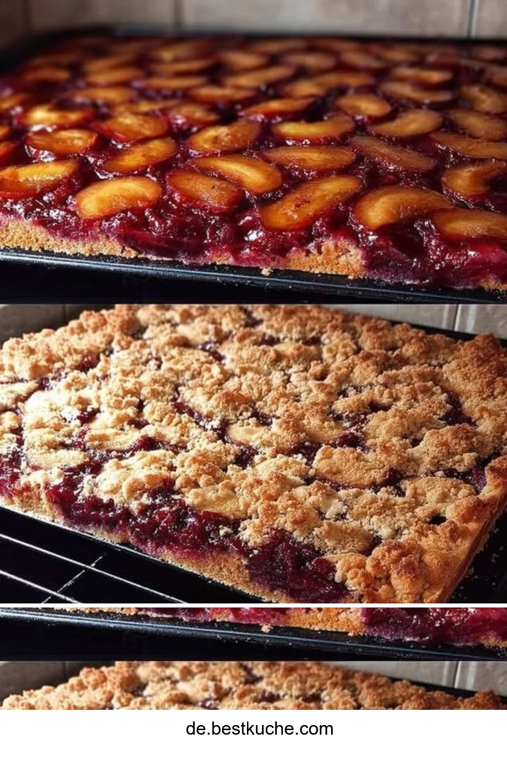 Ultrasaftiger Pflaumenkuchen vom Blech mit saftigen Pflaumen, ideal für Kaffeepausen.