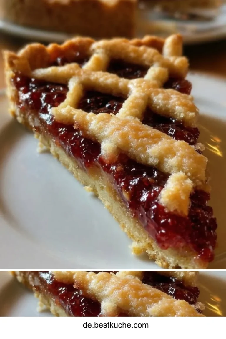 Würzige Mürbeteigkekse mit Ribiselmarmelade auf einem Teller