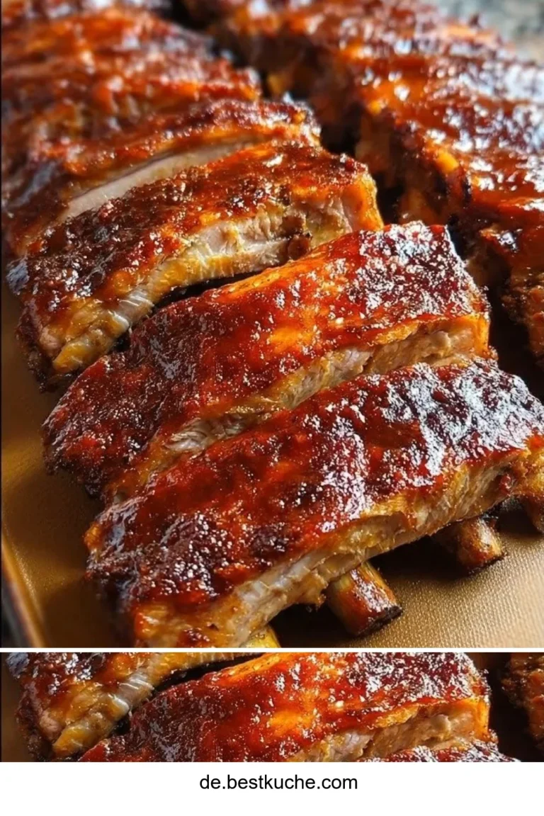 Zarte Ofen-Rippchen aus dem Backofen, lecker und saftig zubereitet.