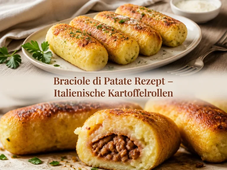 Braciole di Patate - Italienische Kartoffelrollen, gefüllt mit köstlichen Zutaten