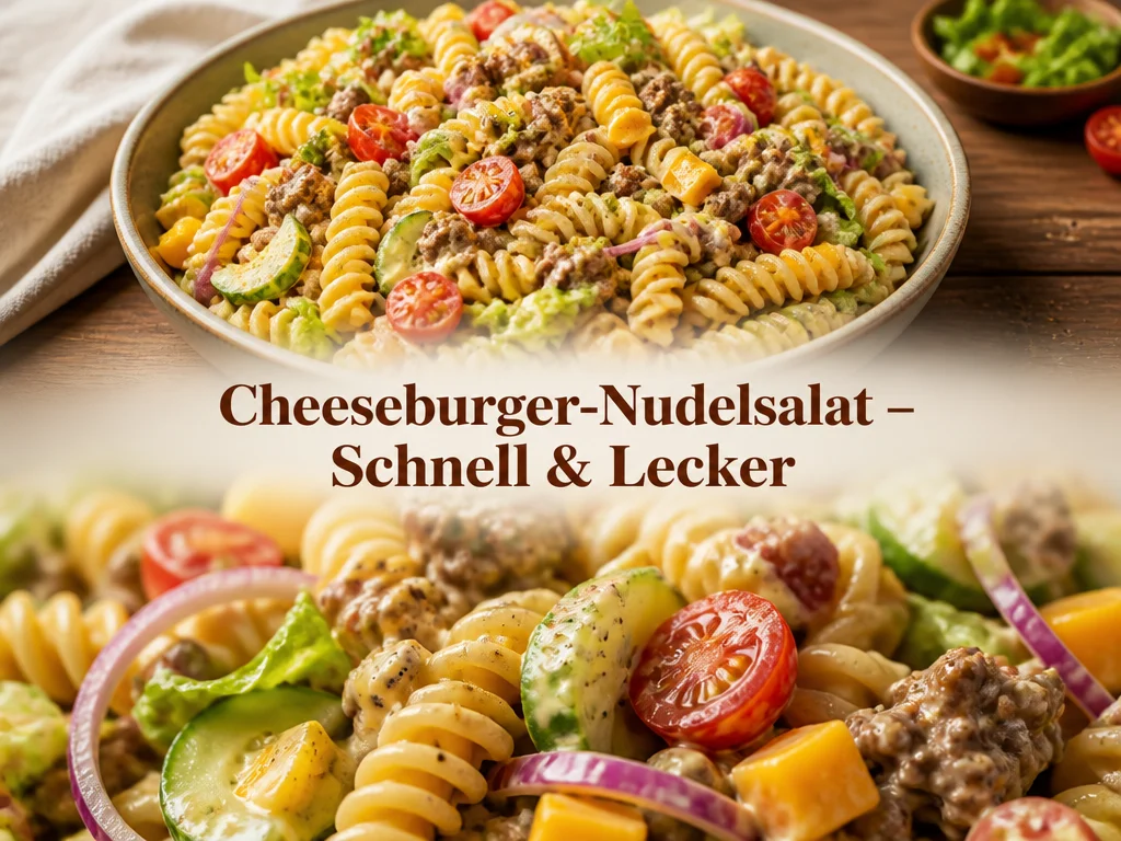 Cheeseburger-Nudelsalat