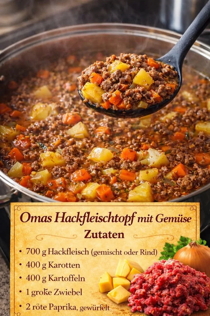 Omas Hackfleischtopf mit Gemüse