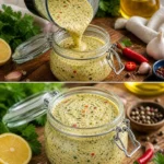 Hausgemachte Knoblauchcreme mit frischen Zutaten und aromatischem Geschmack